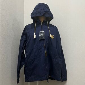 Navy Blue Raincoat with Hood USNA